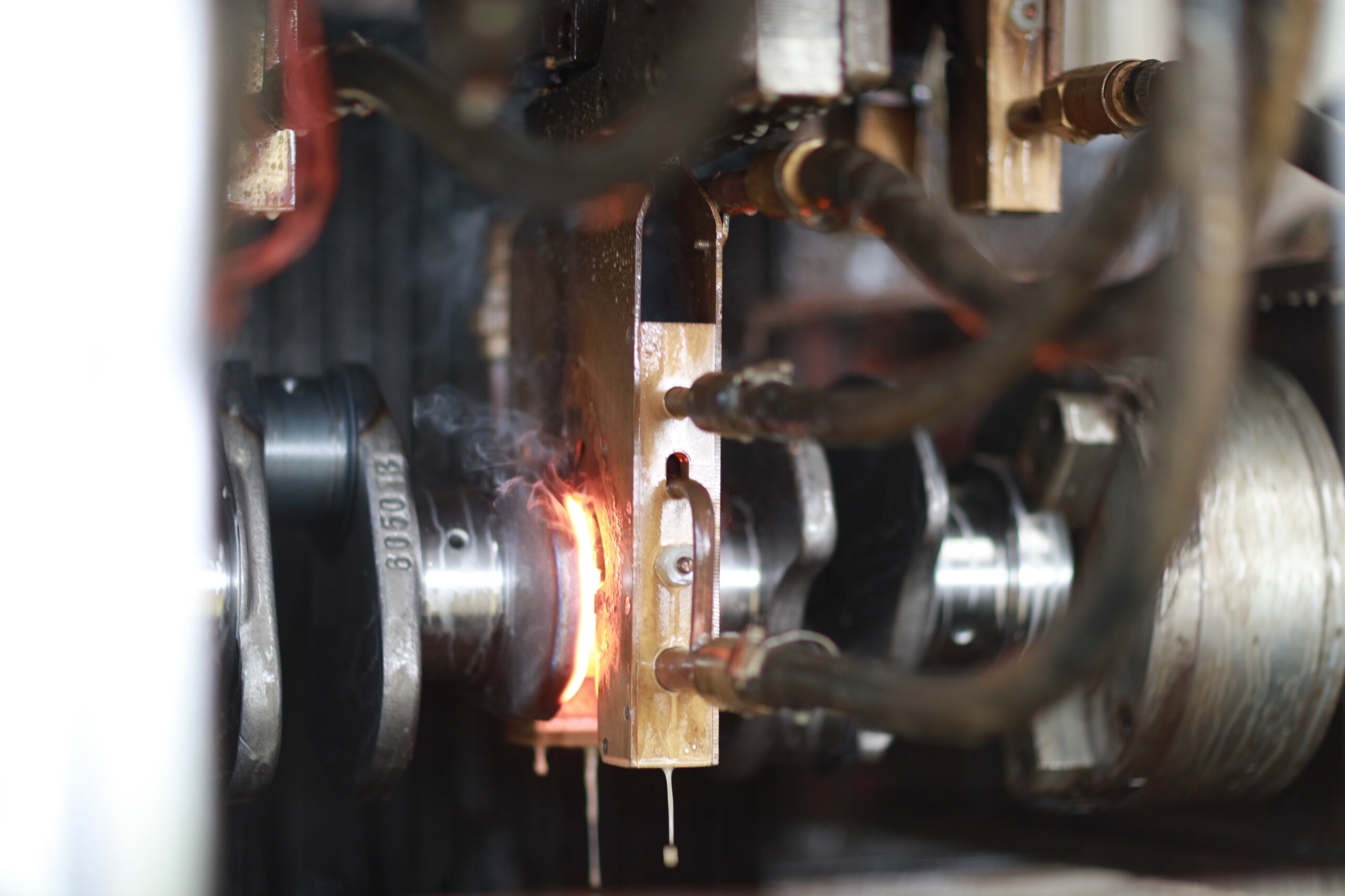 Crankshaft processing photograph