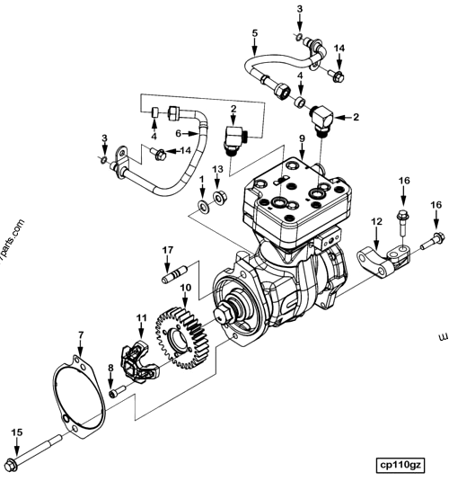 Cummins X15 Air Compressor