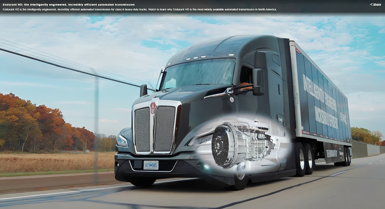 Heavy-duty truck application for Eaton Endurant transmission parts