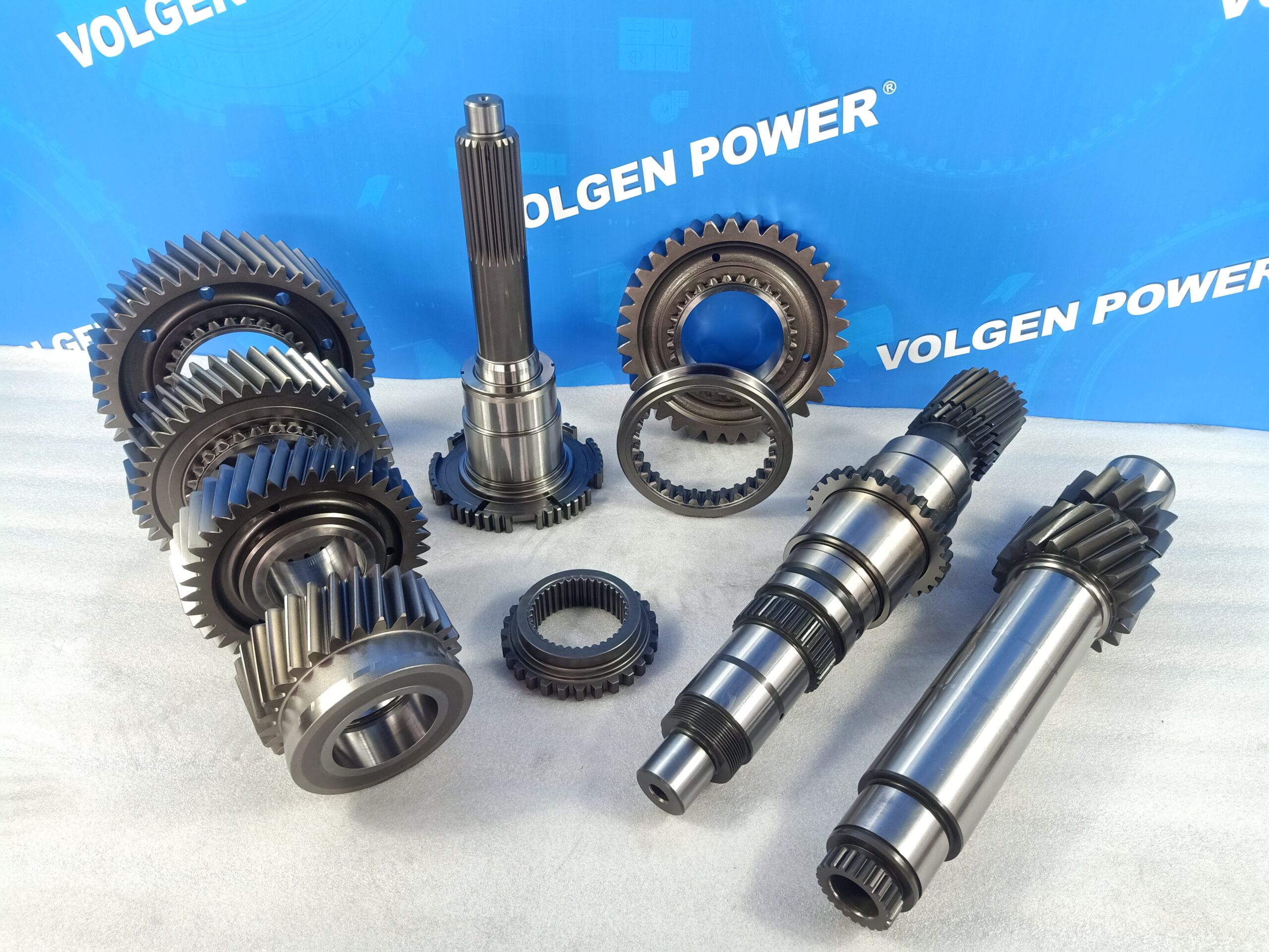 Volvo VT2214B transmission spare parts including synchronizer rings and input shafts