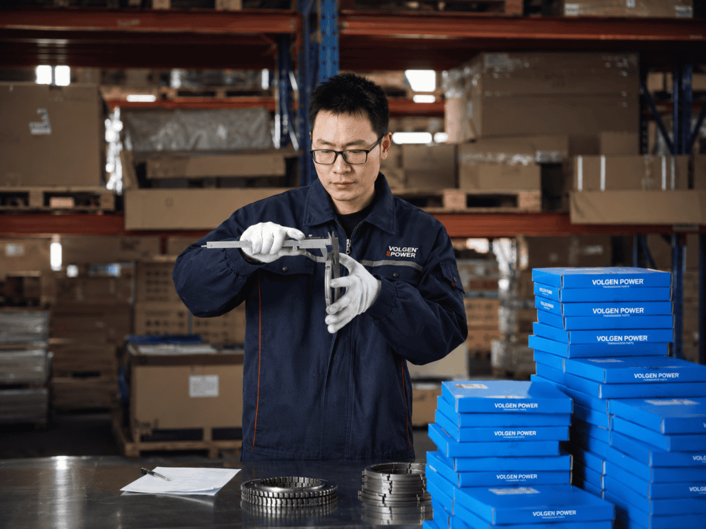 quality inspection of volvo transmission parts before dispatch