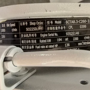 Cummins 6CT8.3-M3 marine engine components and diesel power system
