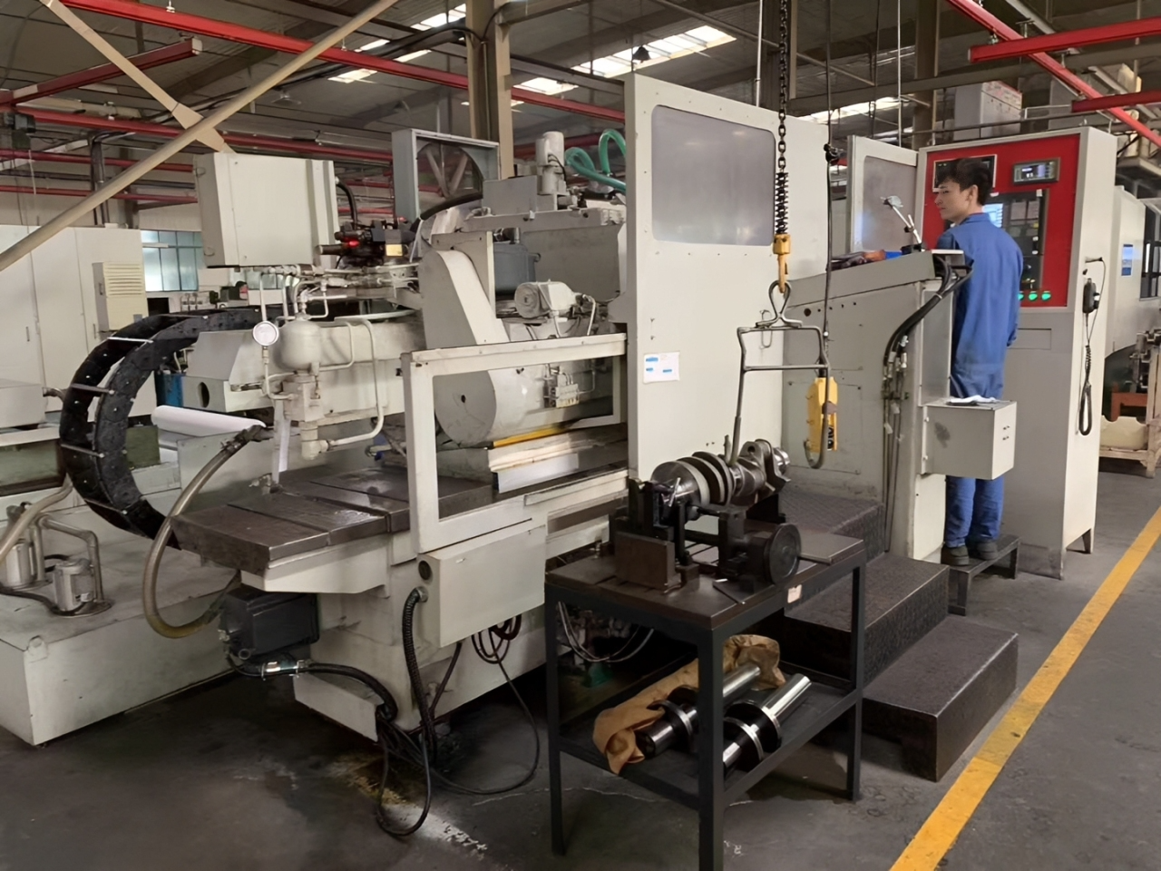 Quality inspection of Cummins 6BT crankshafts with CMM equipment at Volgen Power China factory