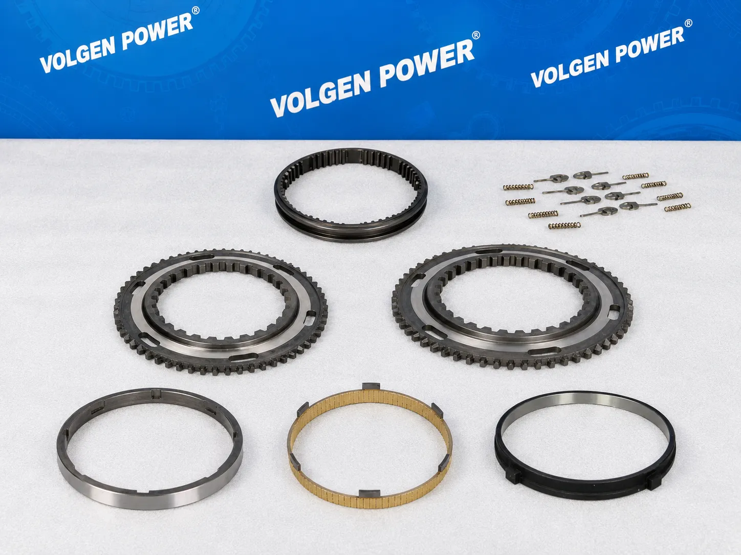 Heavy-duty transmission synchronizer rings and shift components