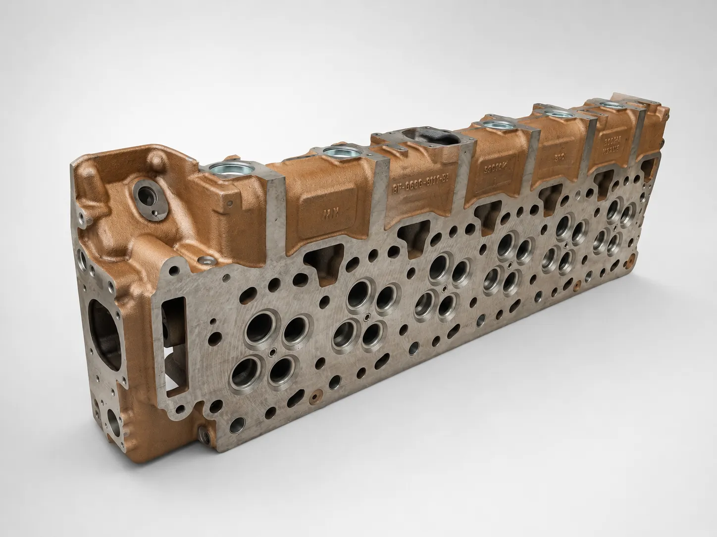 Ford 12.7L Ecotorq cylinder head for heavy duty diesel engine replacement and overhaul