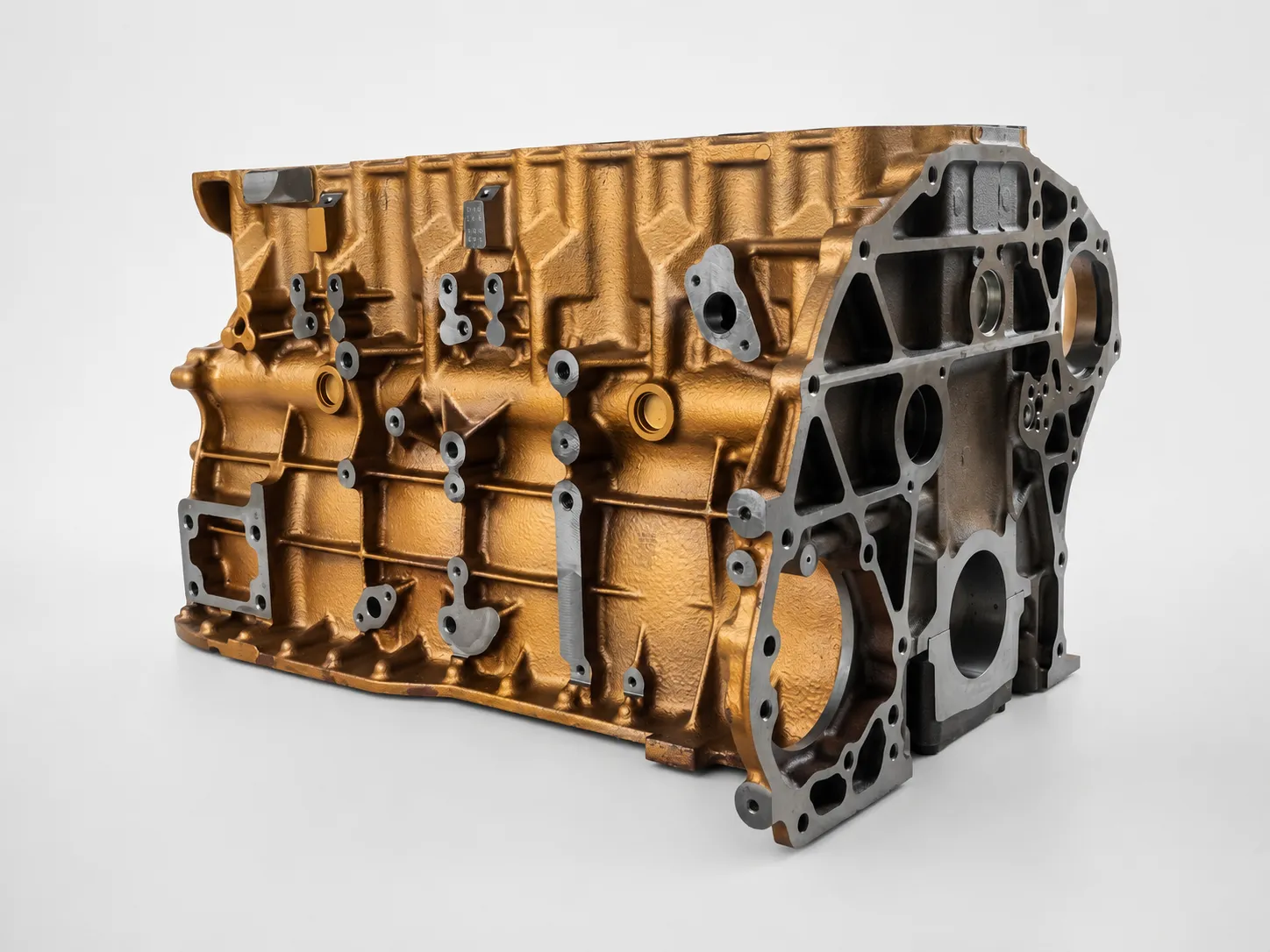 Ford 9L Ecotorq bare cylinder block for heavy duty engine overhaul and replacement