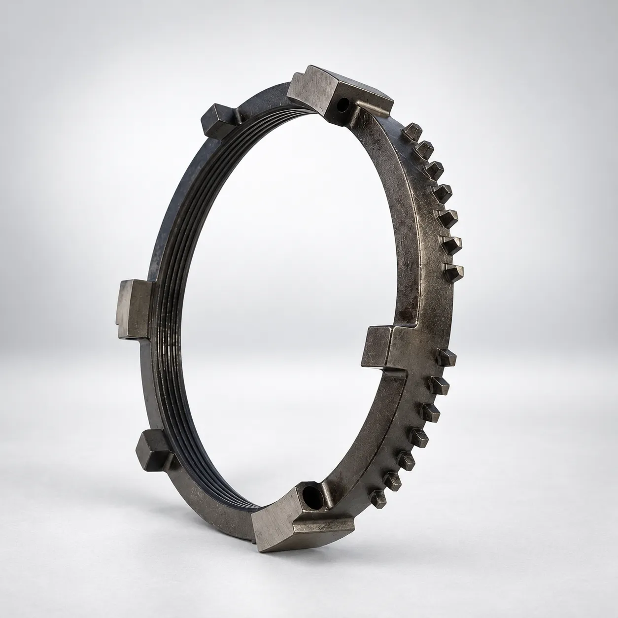 ZF transmission selector ring showing engagement lugs for shift component identification
